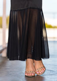 Athena Lace-Trimmed Cutout Satin Maxi Dress