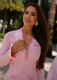 Soft Pink Valentina Ribbed Knit Mini Dress – Fashionable mini dress with ribbed texture for a sleek, figure-flattering look