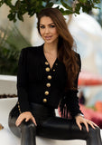 Luxury Women’s Knit Cardigan in Royal Black – Perfect for Casual & Elegant Outfits