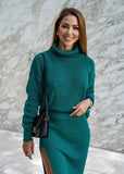 Ariana Sweater Skirt Set - Emerald Green