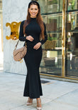 Artemis Royal Black Knit Dress