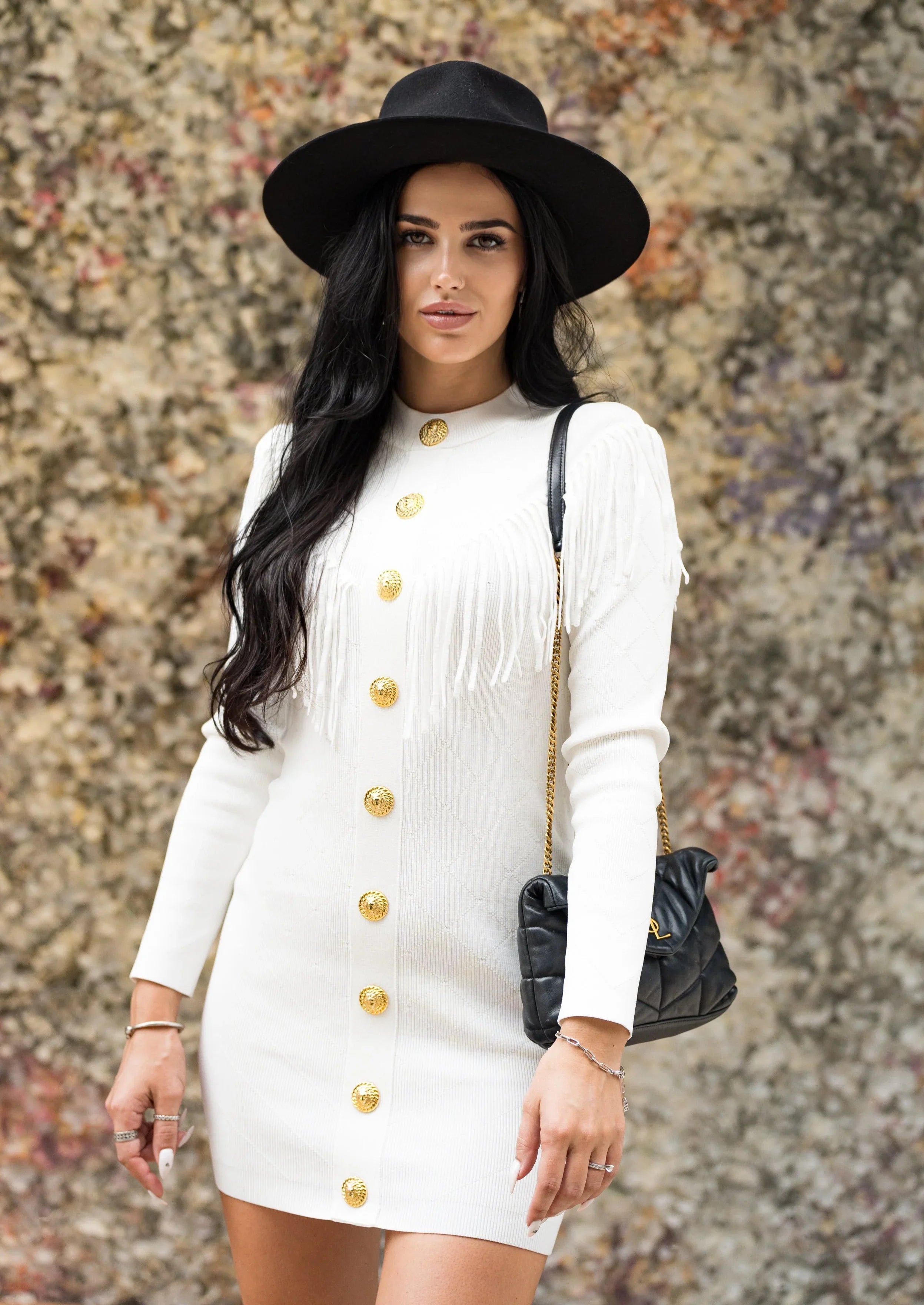 Camilla White Fringed Knit Mini Dress XS Camilla White Fringed Knit Mini Dress XS