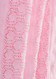 Luxury blush pink fit and flare mini dress for women
