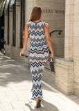 Model in Chara matching knit set – pants & crop tank