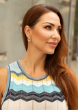 chevron knit dress