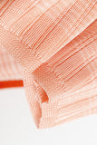 Close-up of Fiorella ombre ribbed knit midi dress showing textured fabric and gradient detail