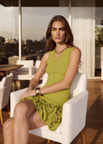 Fiamma Green Sculptural Ruffle Mini Dress