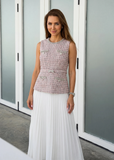 lightweight pleated chiffon skirt movement midi dress women