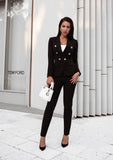 Sophisticated and stylish black blazer suit, perfect for any occasion