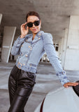 Denim Moto Biker Jacket