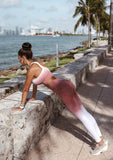 Ombre Seamless Leggings - Pinky White