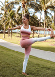 Ombre Seamless Leggings - Pinky White