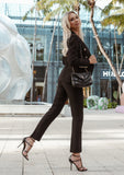 Stylish black suit for women Statement black blazer suit – perfect for office wear and beyond